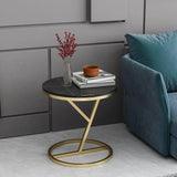 Modern Metal Side Table Black