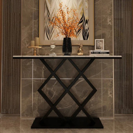 Modern Luxury Criss-Cross Console Table