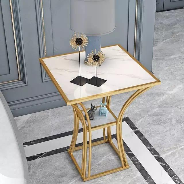 Creative Square Small Luxury Sofa Side Table