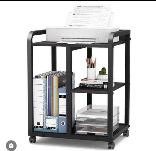 ADAMA ROLLING HOME OFFICE SIDE TABLE TROLLEY