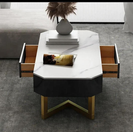 Rectangular Coffee Table with Drawers