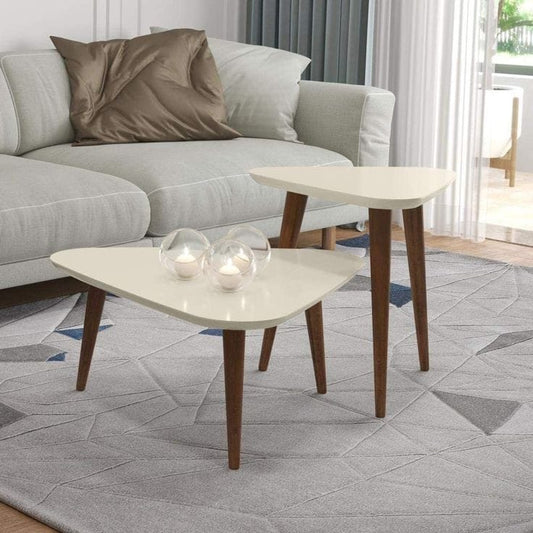 Pair of 2 Modern Elegant Table Set