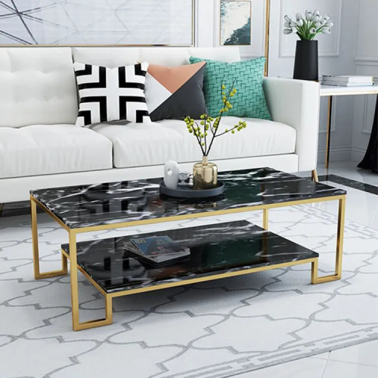 Coffee Table, Charter black and white finish