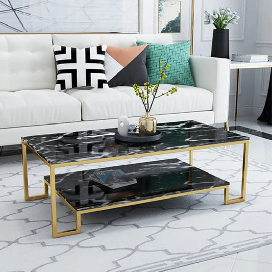 Coffee Table, Charter black and white finish